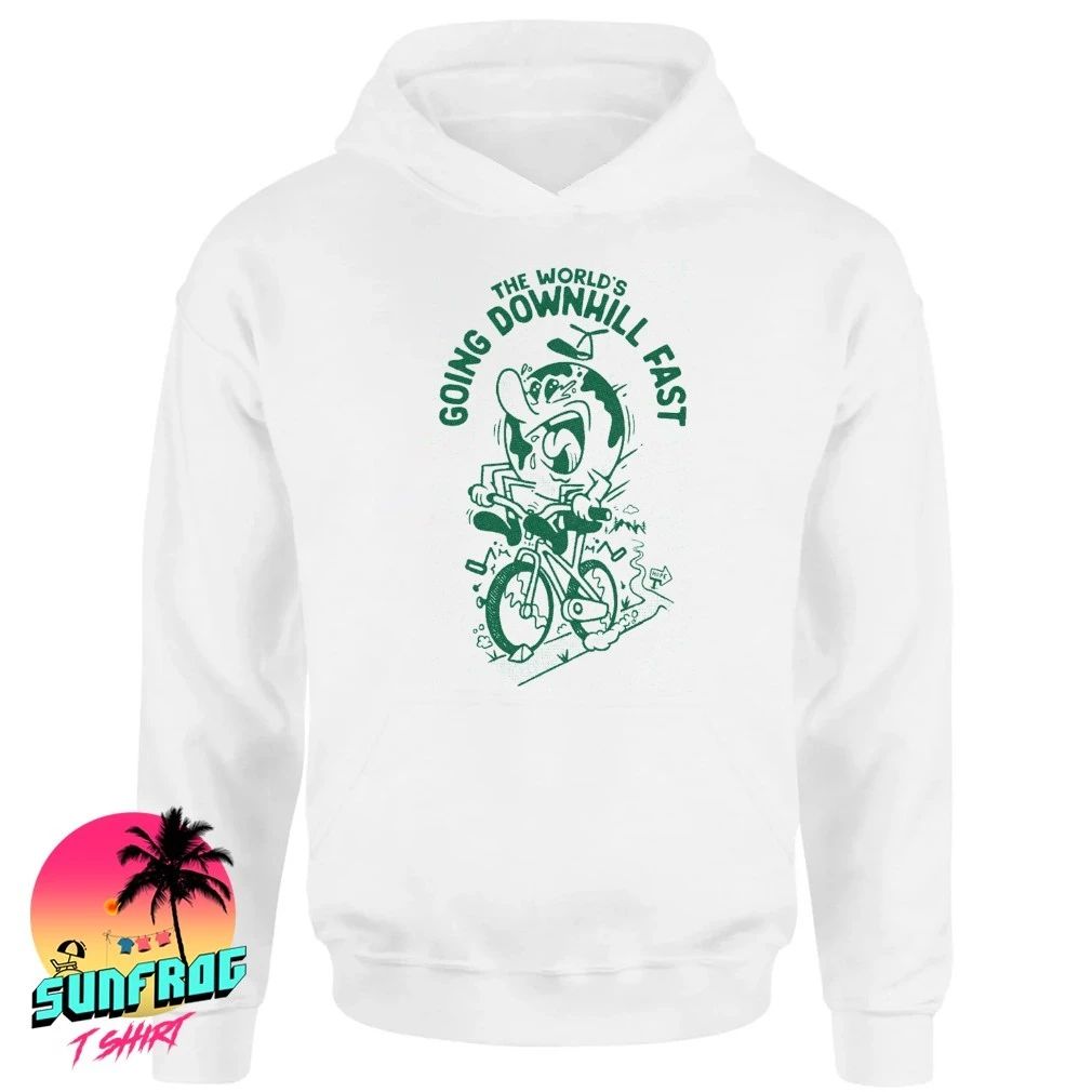 Earth the world’s going downhill fast shirt