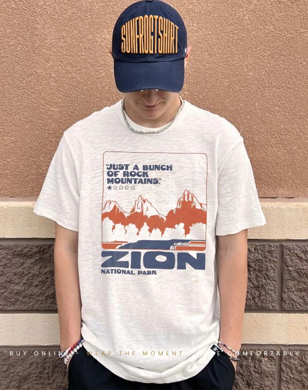 Zion National Park 1 star rate just a bunch of rock mountains shirt