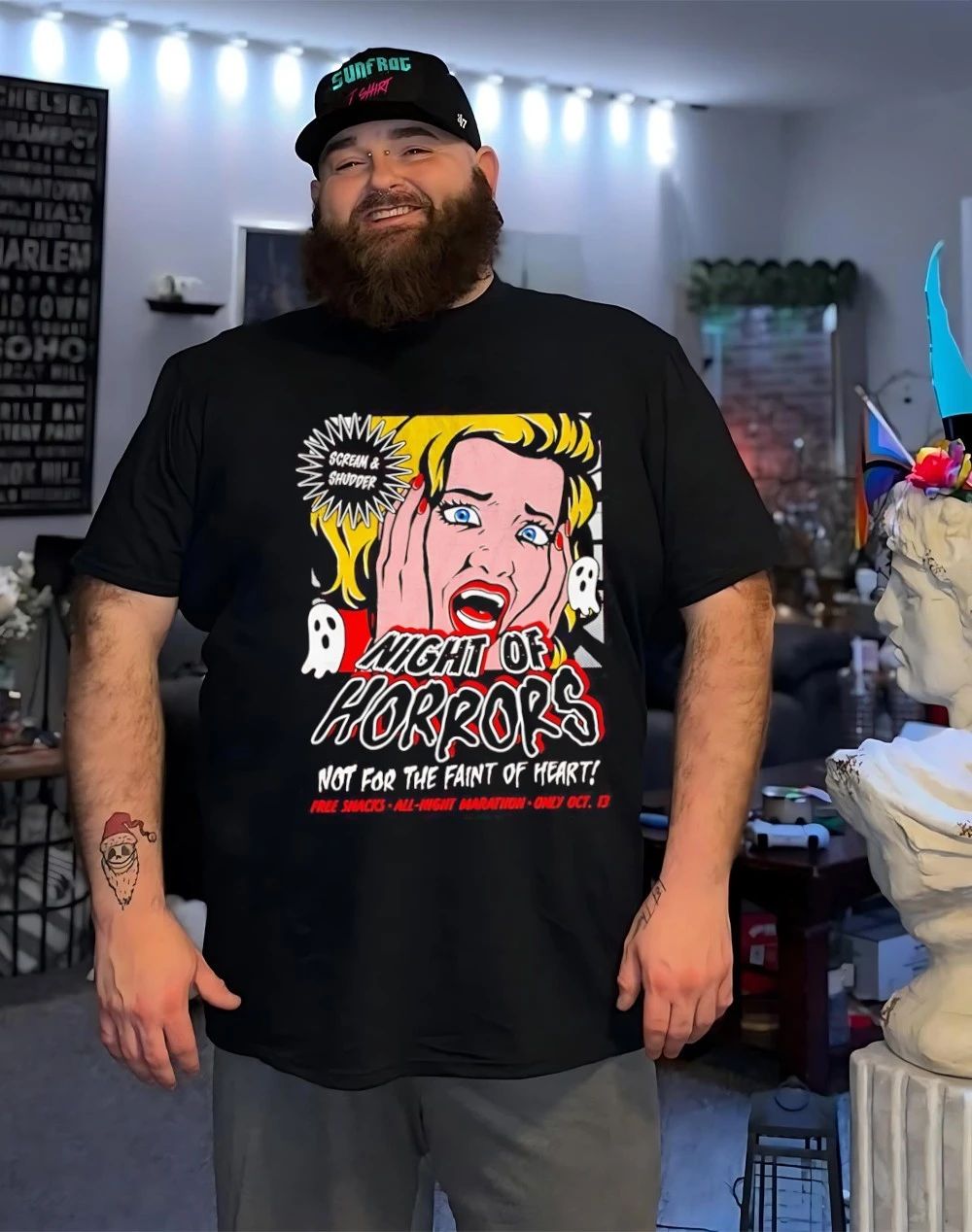 Night of Horrors not for the faint of heart shirt
