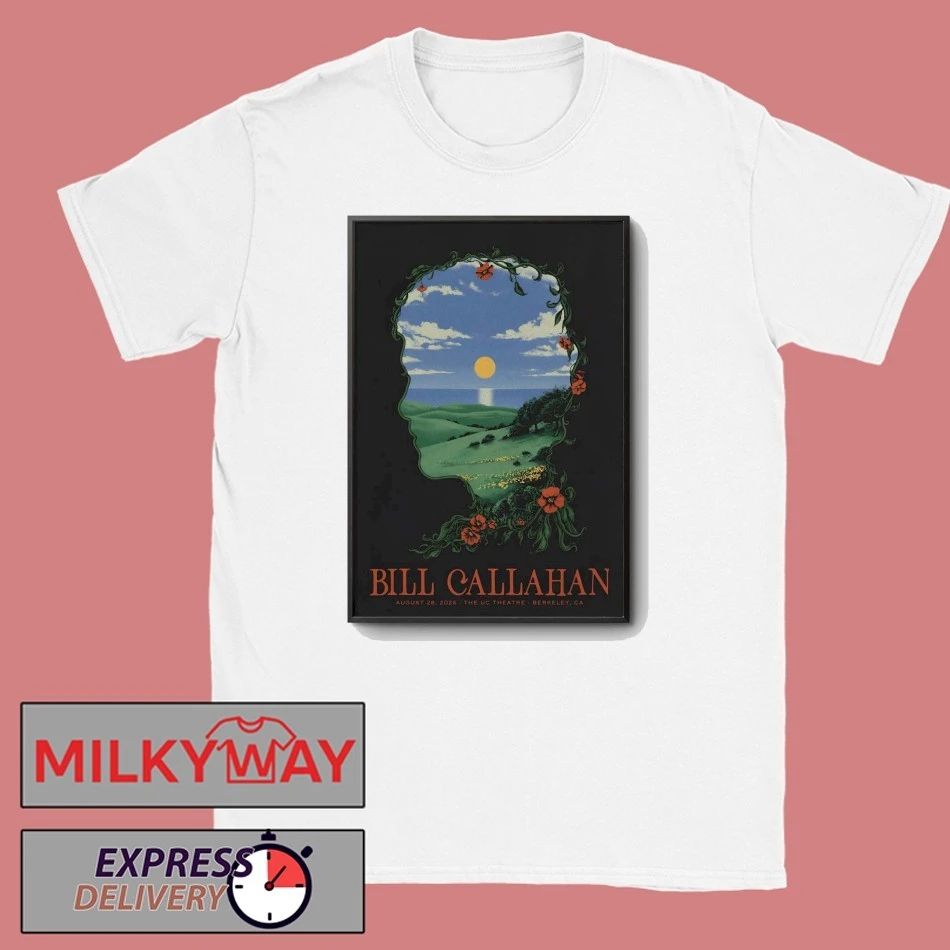 Bill Callahan At The UC Theatre On Aug 28 2026 Poster shirt