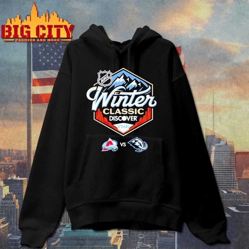 NHL Winter Classic 2027 Discover Utah Logo Colorado Avalanche Vs Utah Mammoth Shirt