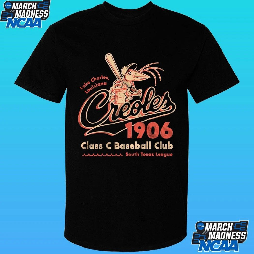 Lake Charles Creoles Louisiana Class C Baseball Club South Texas League Est 1906 Shirt