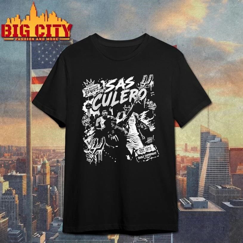 Sas Culero Victor Wembanyama elbowing Naz Reid San Antonio Spurs Basketball est 1973 shirt