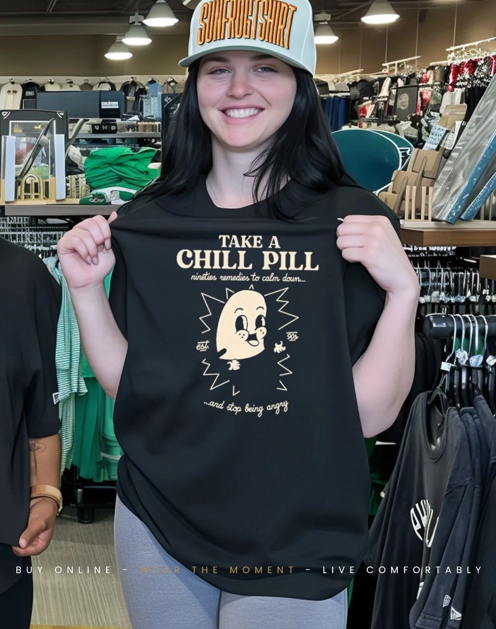 Take a chill pill nineties remedies to calm down and stop being angry shirt