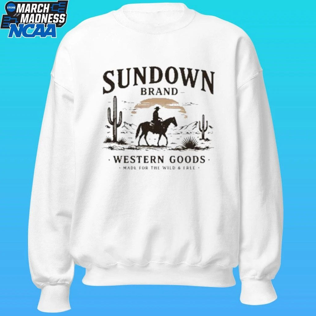 Sundown Brand Western Goods Made Fun The Wild Shirt
