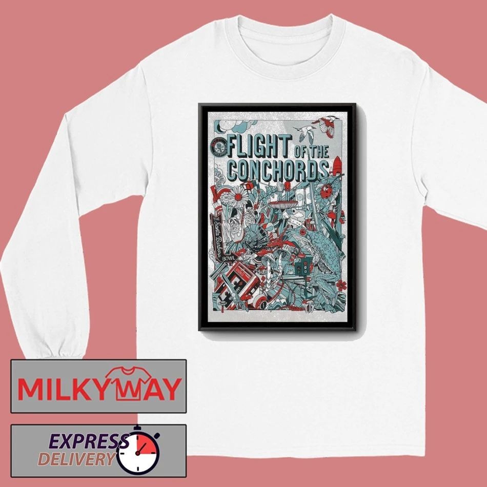 May 7 2026 Flight Of The Conchords Poster Santa Barbara TOUR shirt