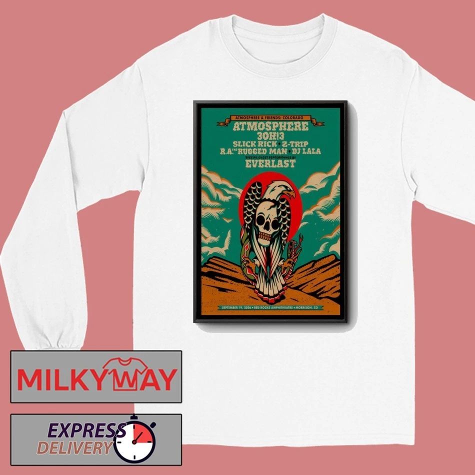 Atmosphere Red Rocks Show On Sept 19 2026 In Morrison CO Poster shirt