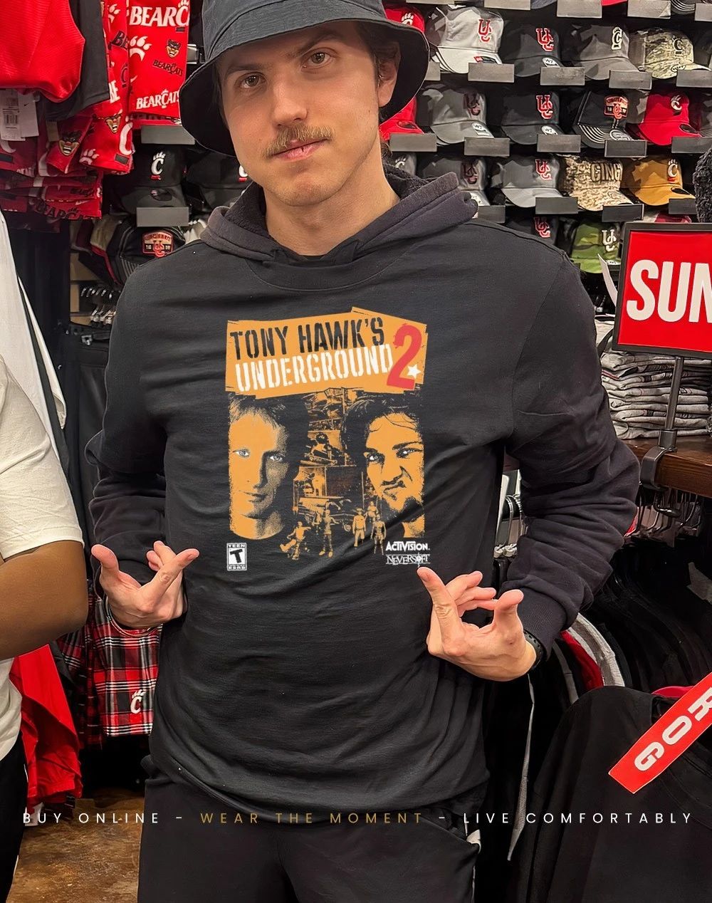 Tony Hawk’s underground 2 activision neversoft shirt