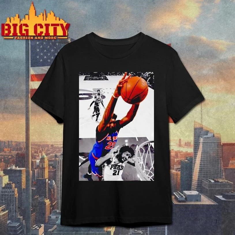 Mitchell Robinson Dunk On Joel Embiid Fan Shirt
