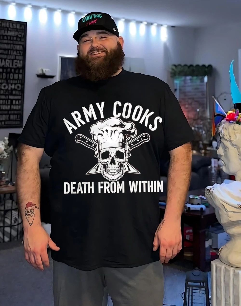 Army cooks death from within shirt