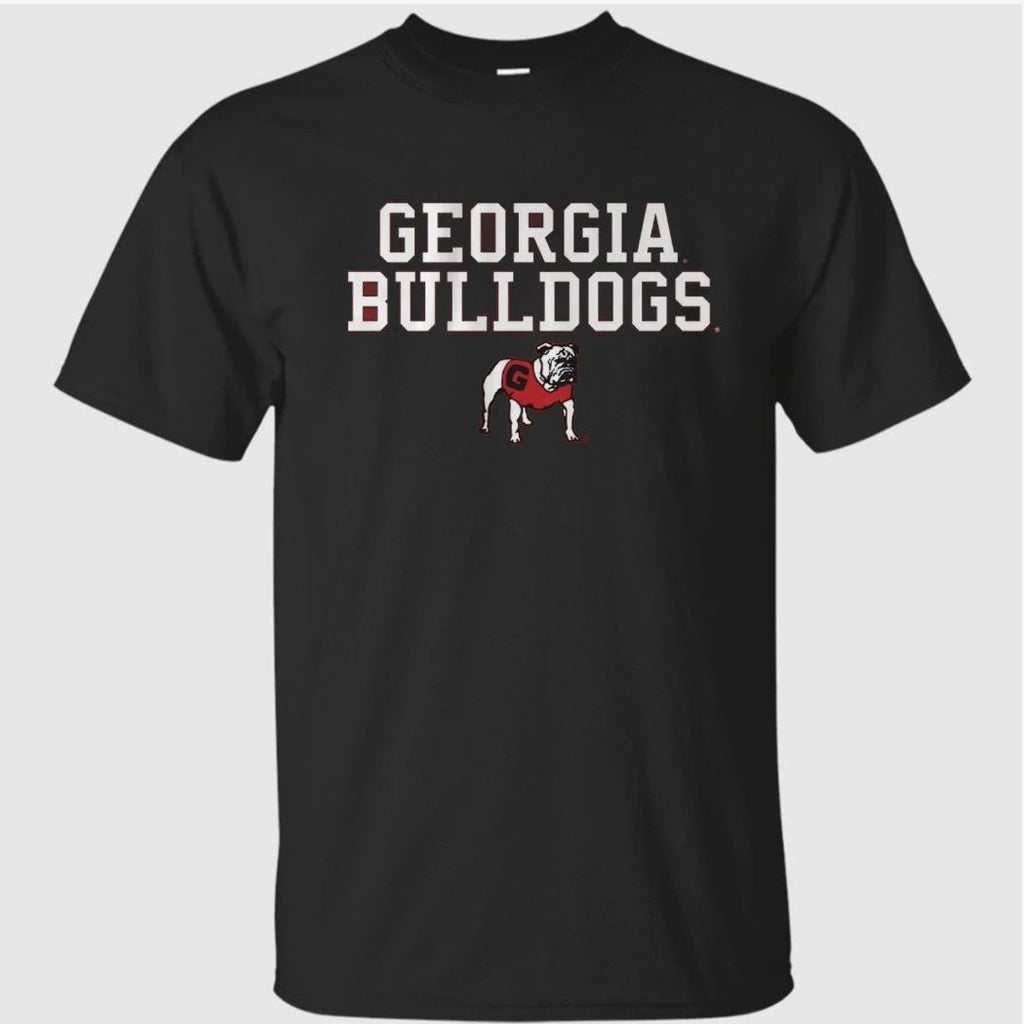 Georgia Bulldogs Text Logo Stack Shirt