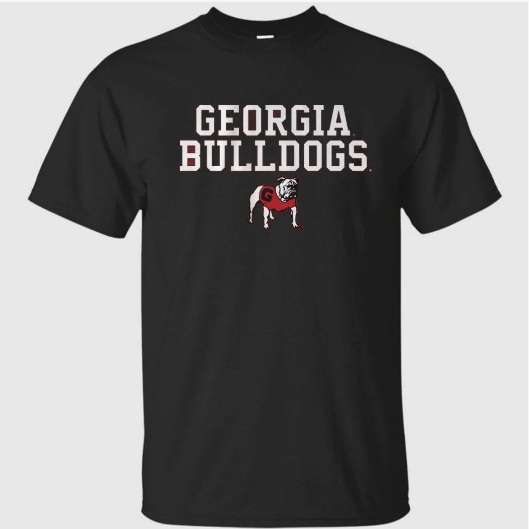 Georgia Bulldogs Text Logo Stack Shirt