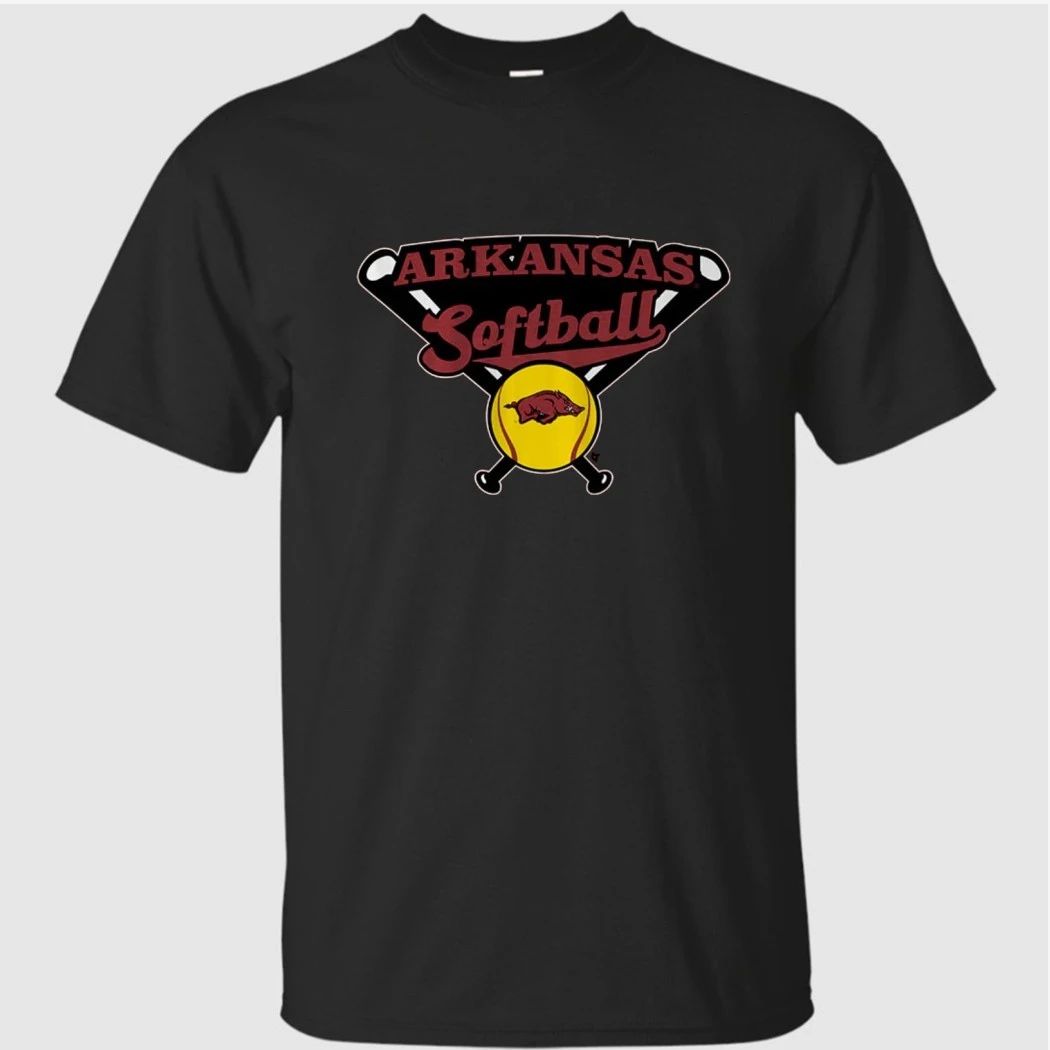 Arkansas Softball Crossed Bats Shirt