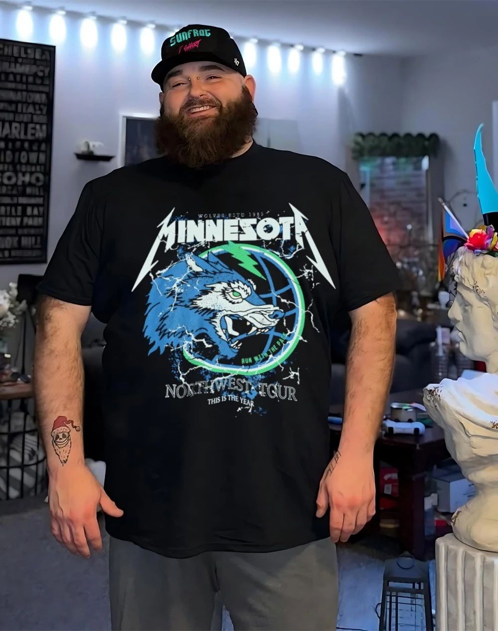 Minnesota Timberwolves Northwest Tour front and back shirt