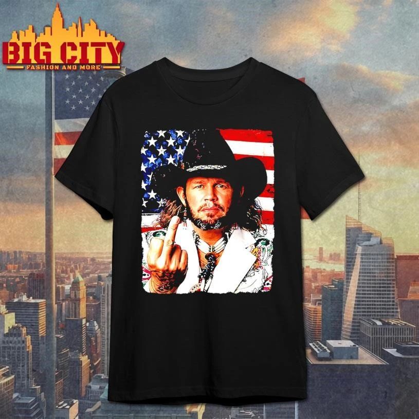 If that ain’t country David Allan Coe fuck USA flag shirt