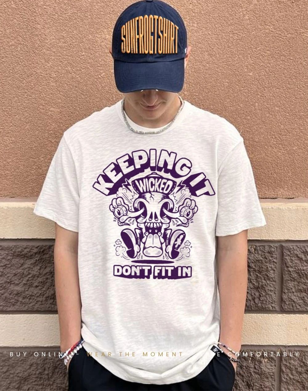 Skull keeping it wicked don’t fit in shirt