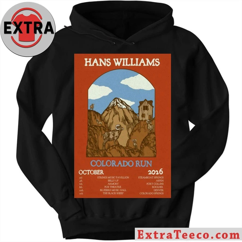 Hans Williams Tour Colorado Run October 2026 Poster Shirt