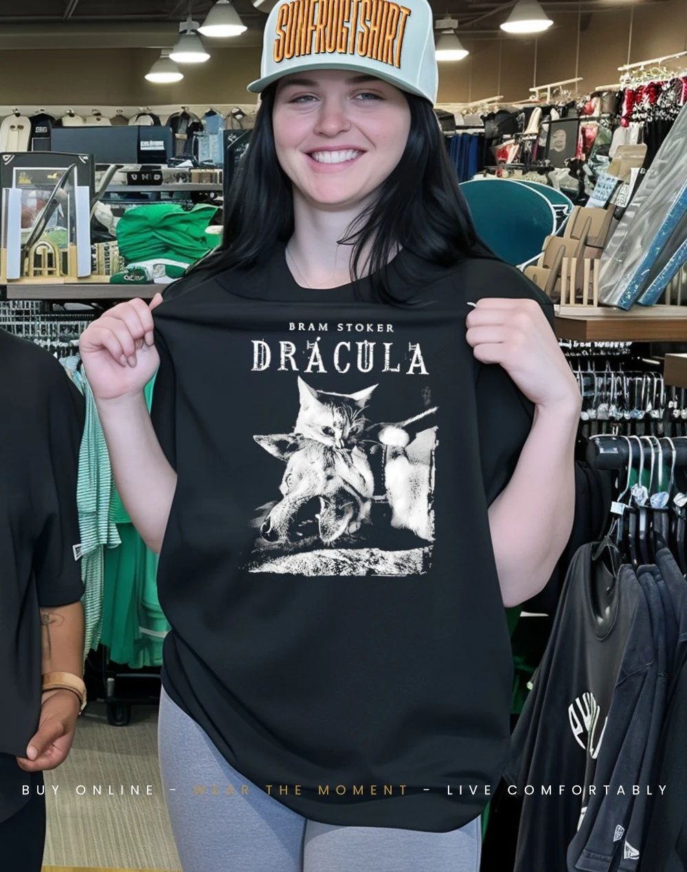 Bram Stoker Cat Dracula Vampire Kitten shirt