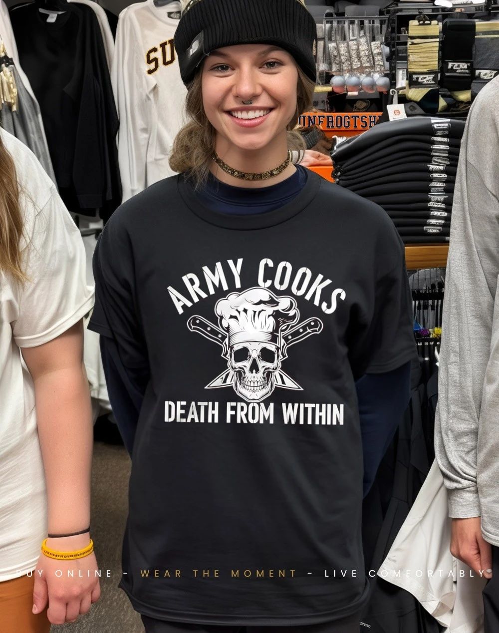 Army cooks death from within shirt