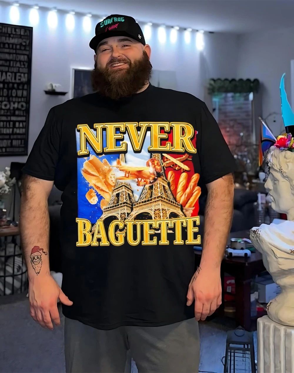 Eiffel Tower never baguette shirt