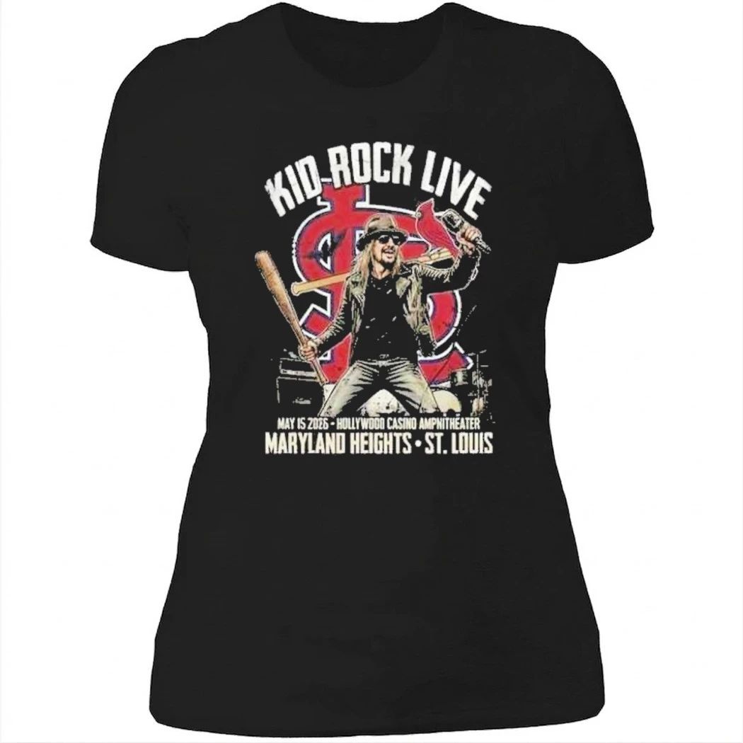 Kid Rock Concert May 15 2026 Hollywood Casino Amphitheater Maryland Heights x St Louis Cardinals MLB Vintage Bootleg Shirt