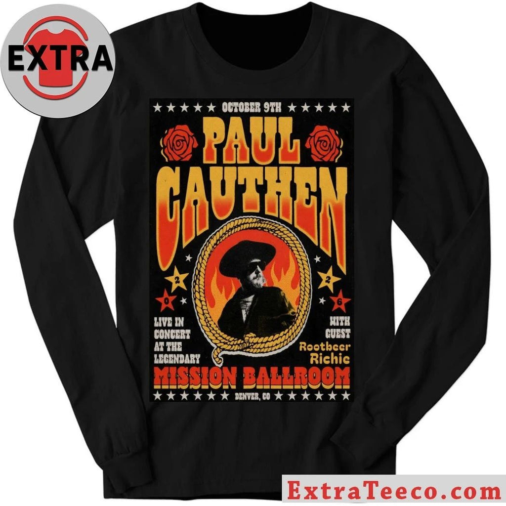 Paul Cauthen October 9 2026 In Denver CO Poster Shirt