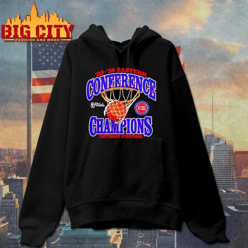 Detroit Pistons 2025-2026 Eastern Conference Champions NBA Finals Shirt