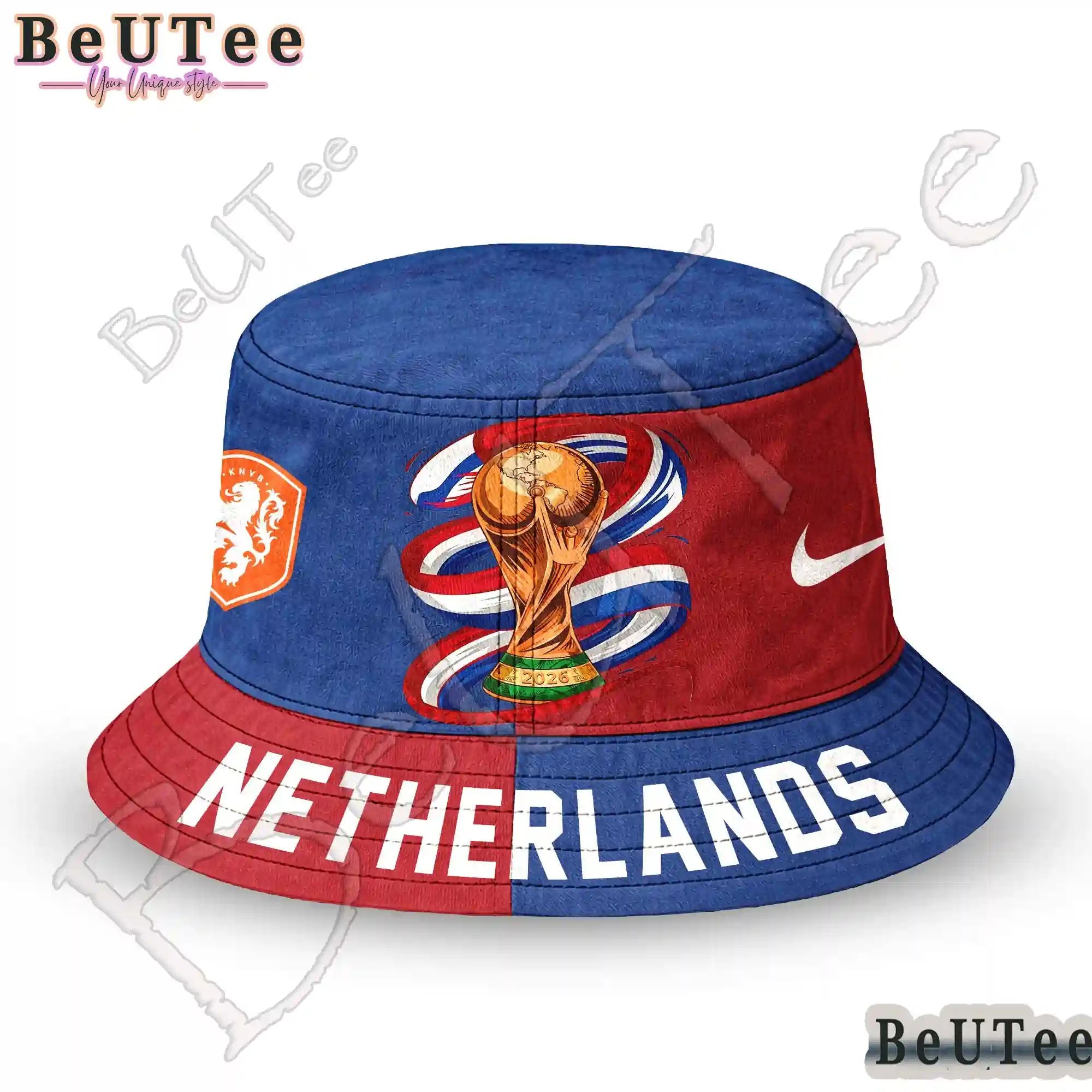 Netherlands Premium World Cup 2026 Golden Trophy Bucket Hat