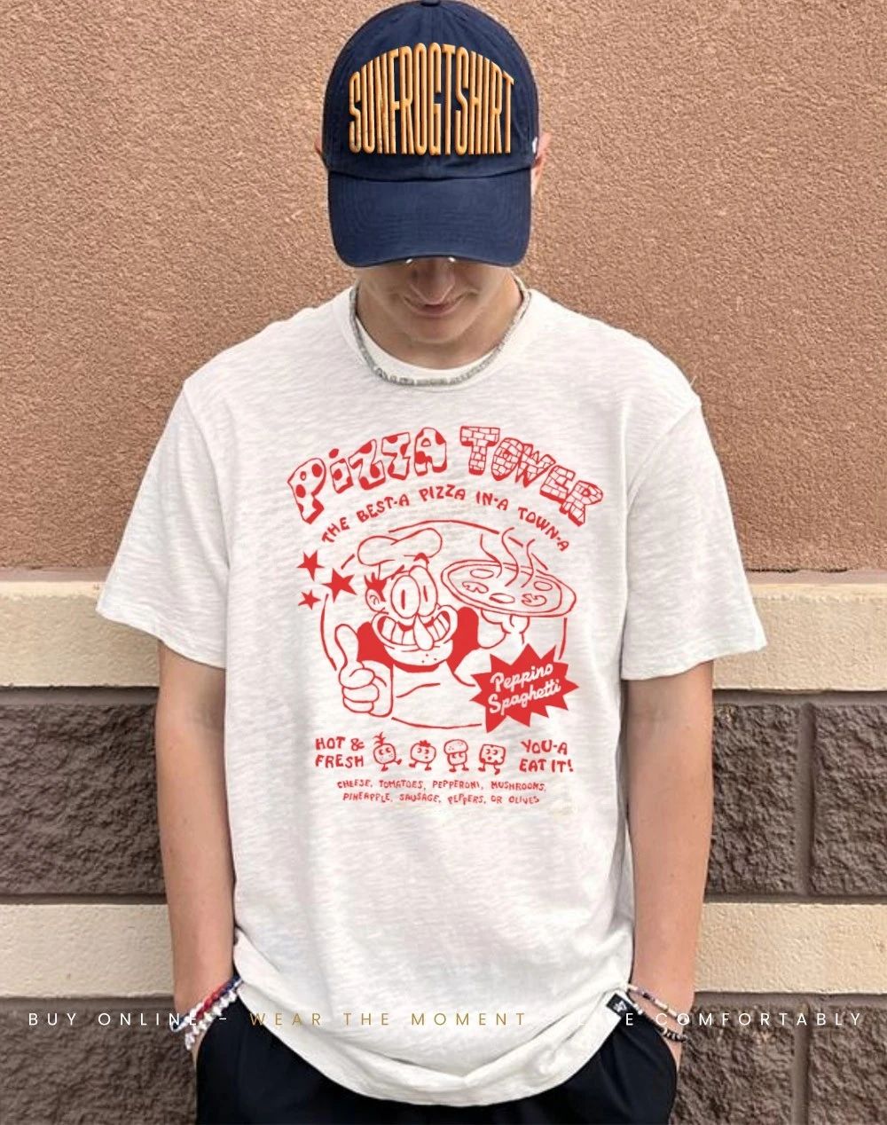 Pizza Tower the best a pizza in a town a Peppino Spaghetti shirt