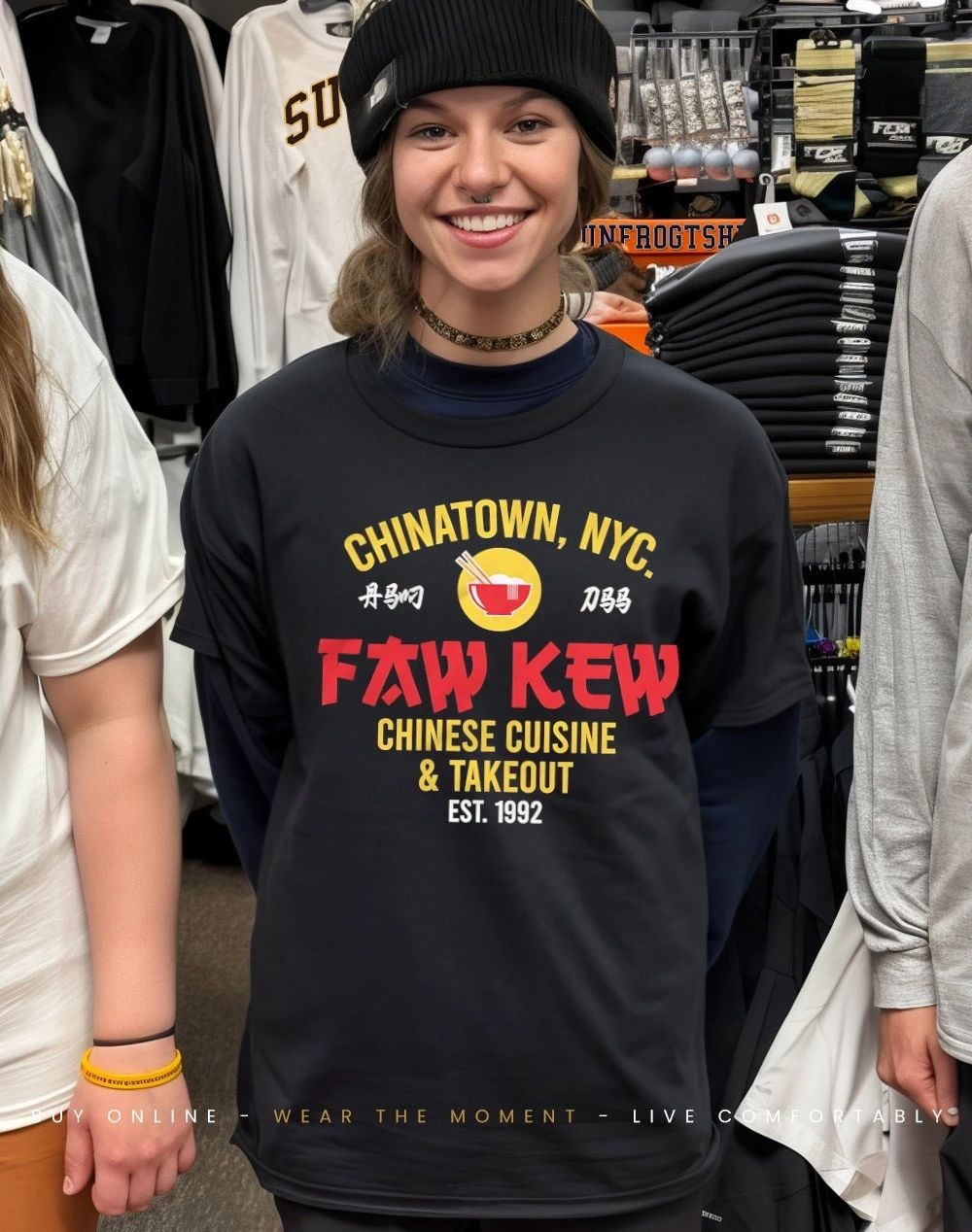 Faw Kew Chinese cuisine and takeout est 1992 shirt