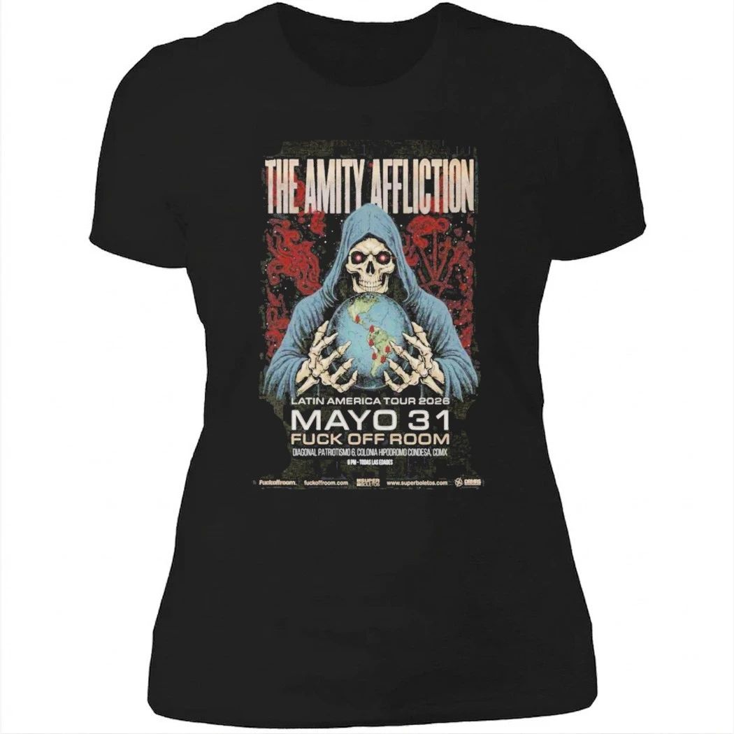 The Amity Affliction May 31 2026 TOUR FVCK OFF ROOM, Mexico City Shirt