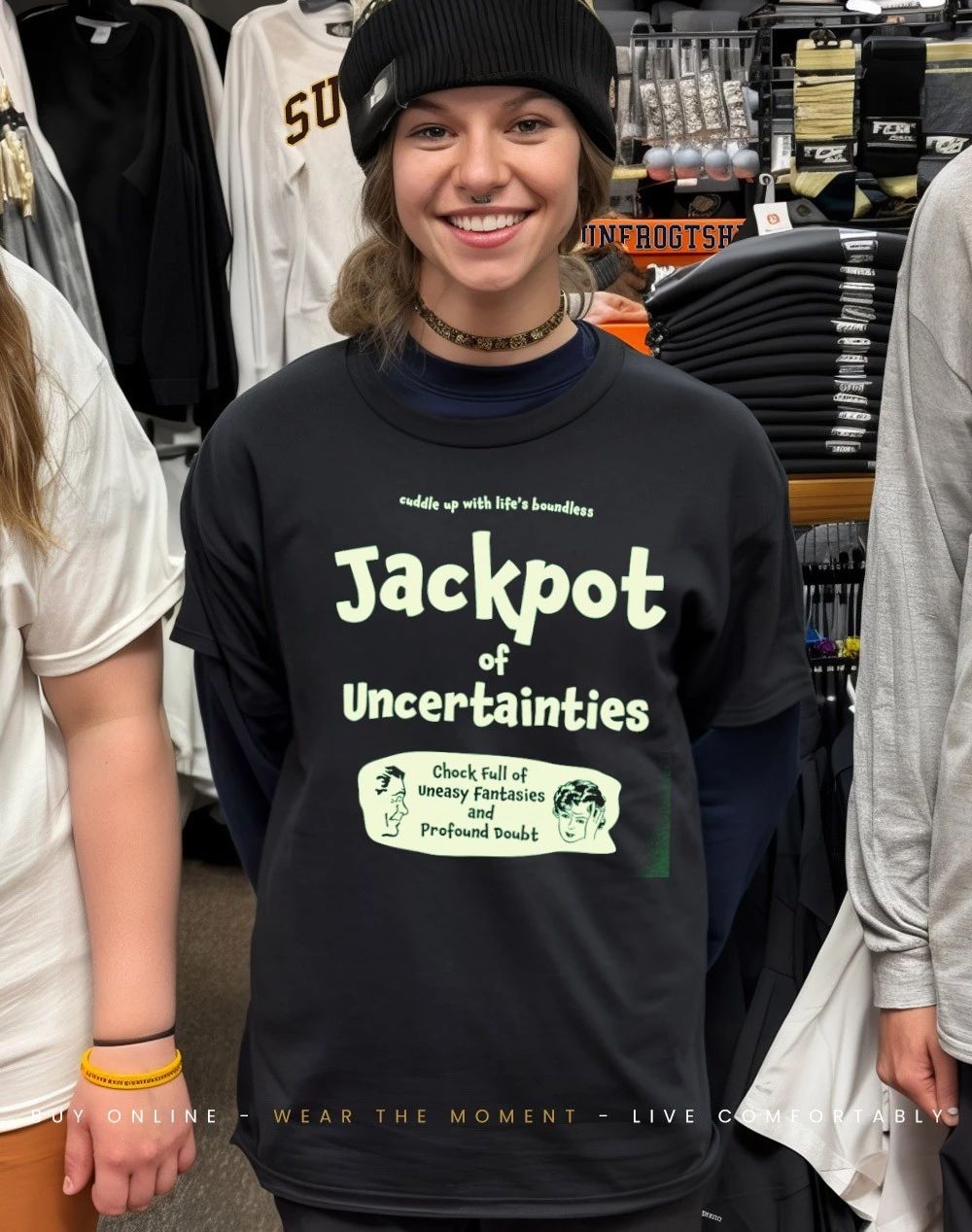 Cuddle Up With Life’s Boundless Jackpot of Uncertainties shirt