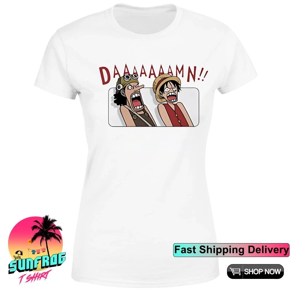 Luffy and Usopp damn meme shirt