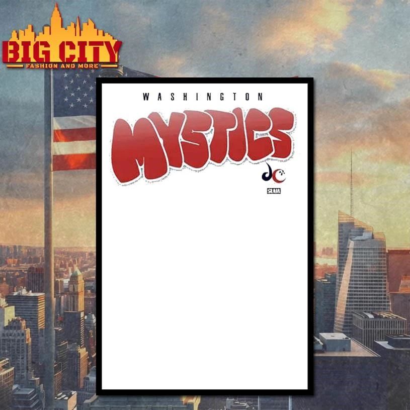 Washington Mystics Bubble Script Crop Shirt