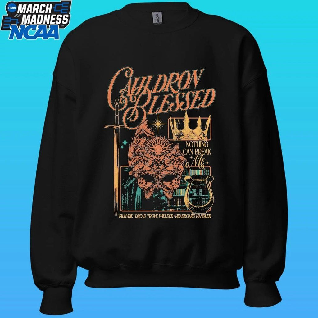 Cauldron Blessed Nothing Can Break Me Valkyre Dread Trove Welder Headboard Handler Shirt