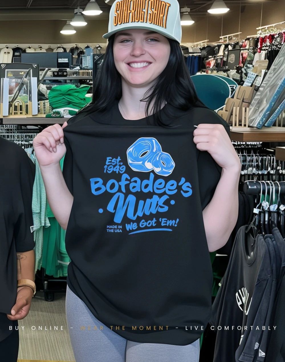 Bofadee’s Nuts est 1949 we got ’em shirt