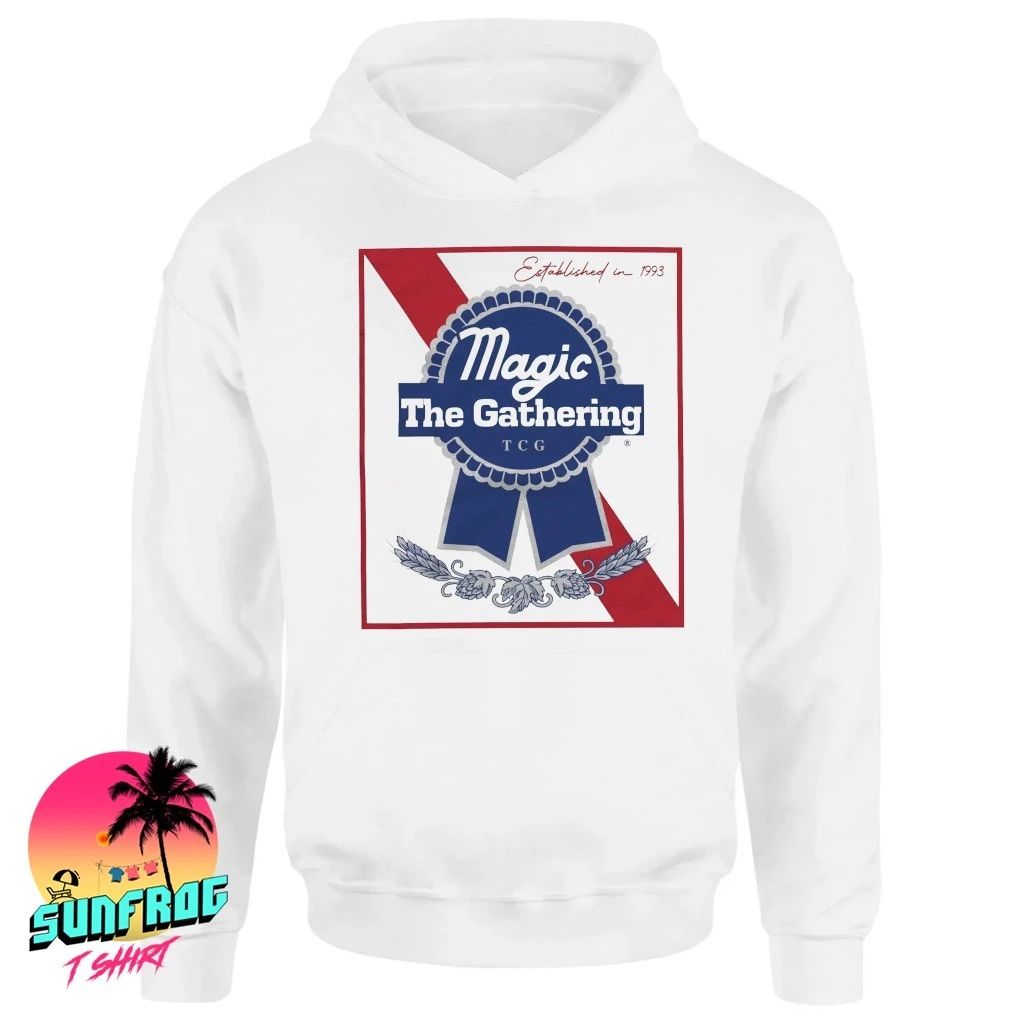 Magic The Gathering est 1993 Pabst Blue Ribbon parody shirt