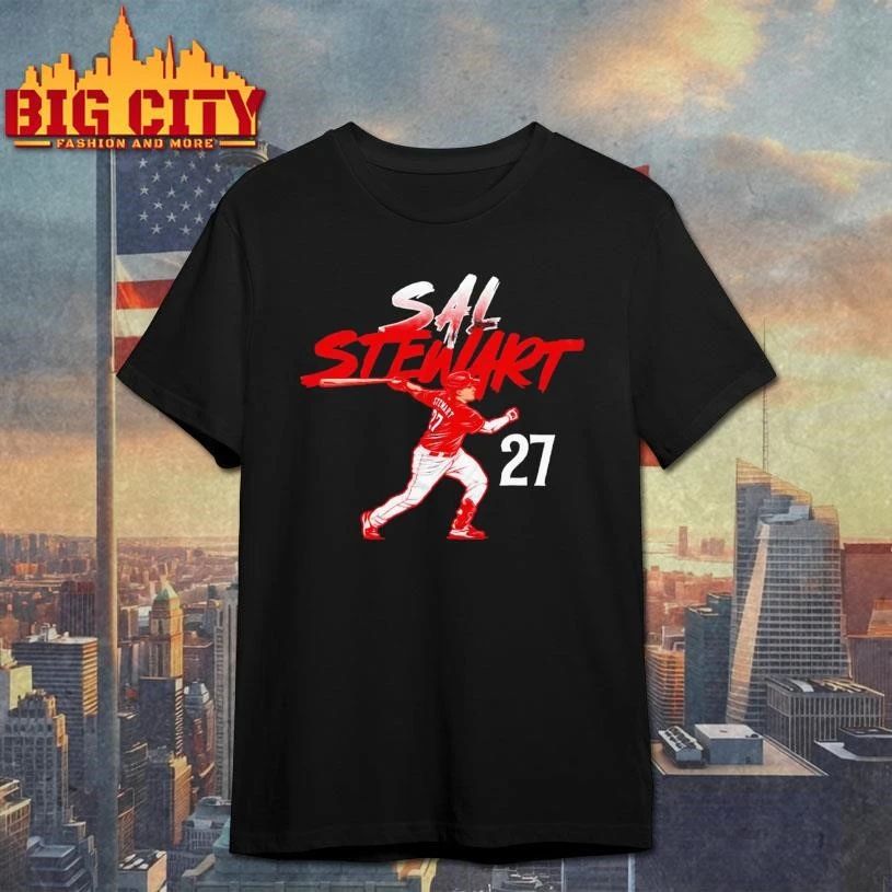 Sal Stewart 27 Cincinnati Reds Baseball Player Shirt
