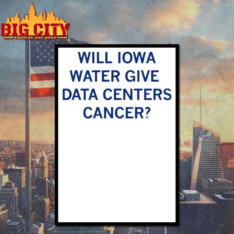 Iowa Water Give Data Centers Cancer Heavyweight Shirt