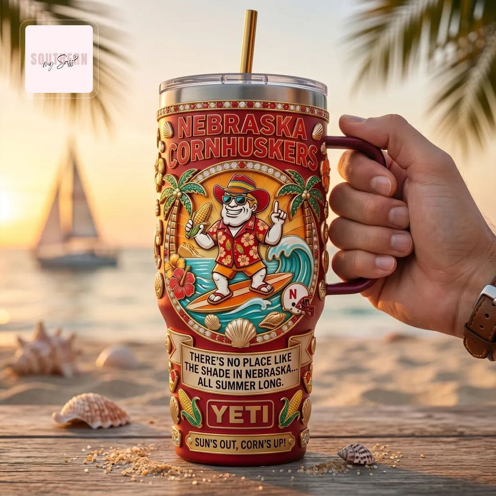 Nebraska Cornhuskers Summer Fiesta Collector’s Edition 40oz Handle Tumbler