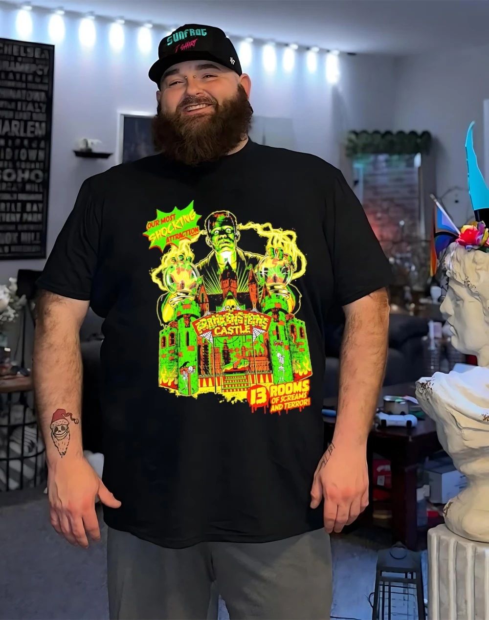Frankenstein Castle 13 rooms of screams and terror most shocking shirt