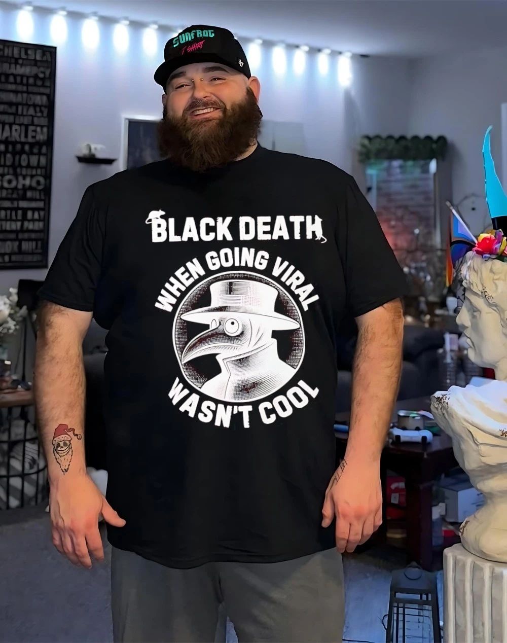 Plague doctor black death when going viral wasn’t cool shirt
