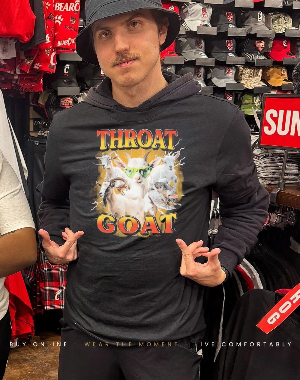 Vintage throat goat shirt