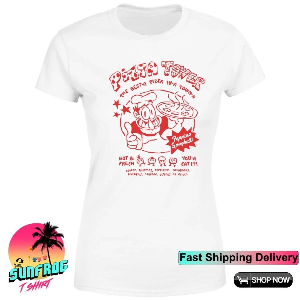 Pizza Tower the best a pizza in a town a Peppino Spaghetti shirt