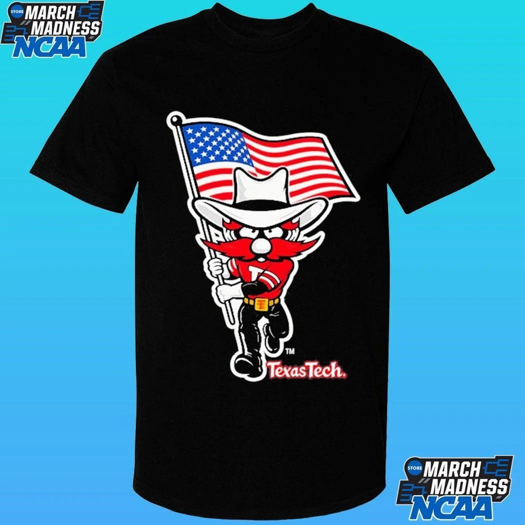 Texas Tech Red Raiders Mascot Flag Shirt