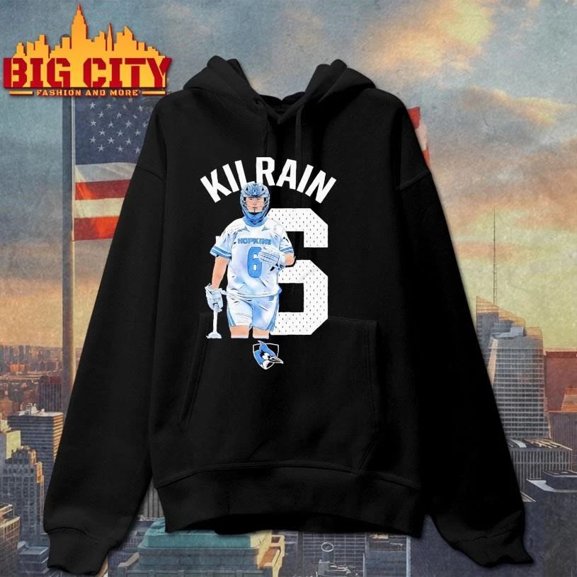Kilrain 6 Johns Hopkins Lacrosse Player Caricature Shirt
