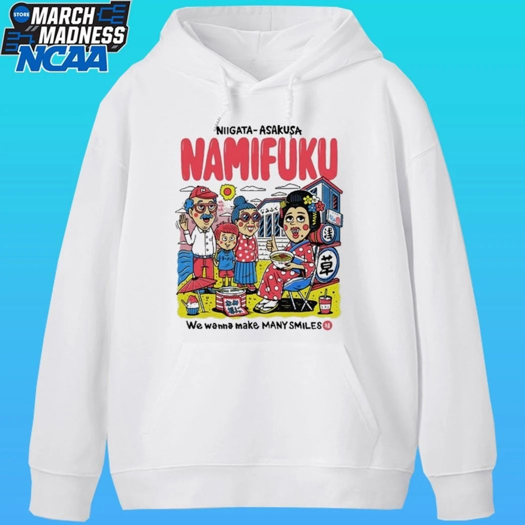 Niigata × Asakusa Namifuku We Wanna Make Many Smiles Shirt