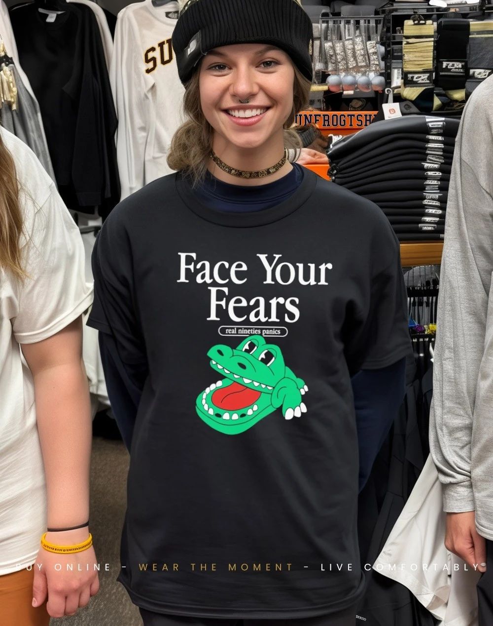 Crocodile dentist game face your fears real nineties panics shirt