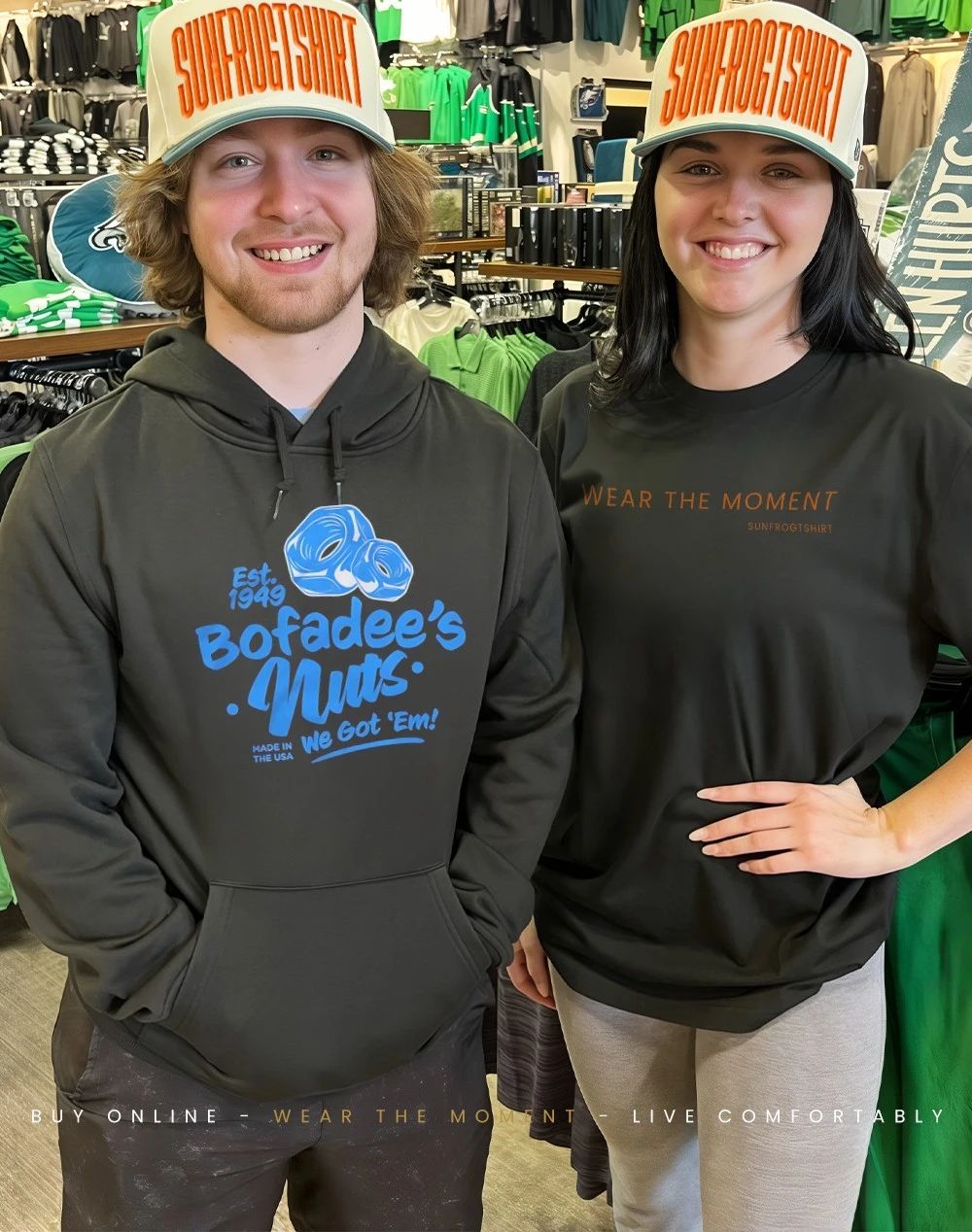 Bofadee’s Nuts est 1949 we got ’em shirt