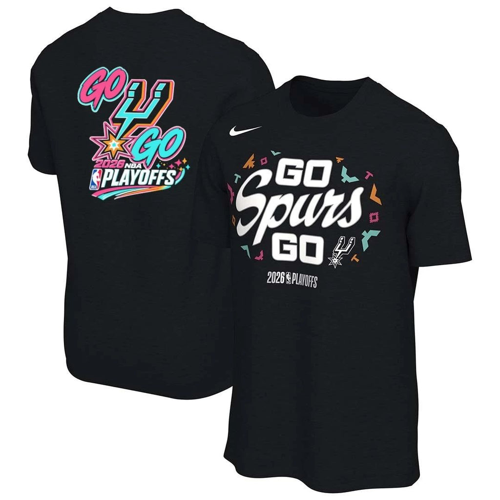 Go Spurs Go 2026 NBA Playoffs front and back shirt